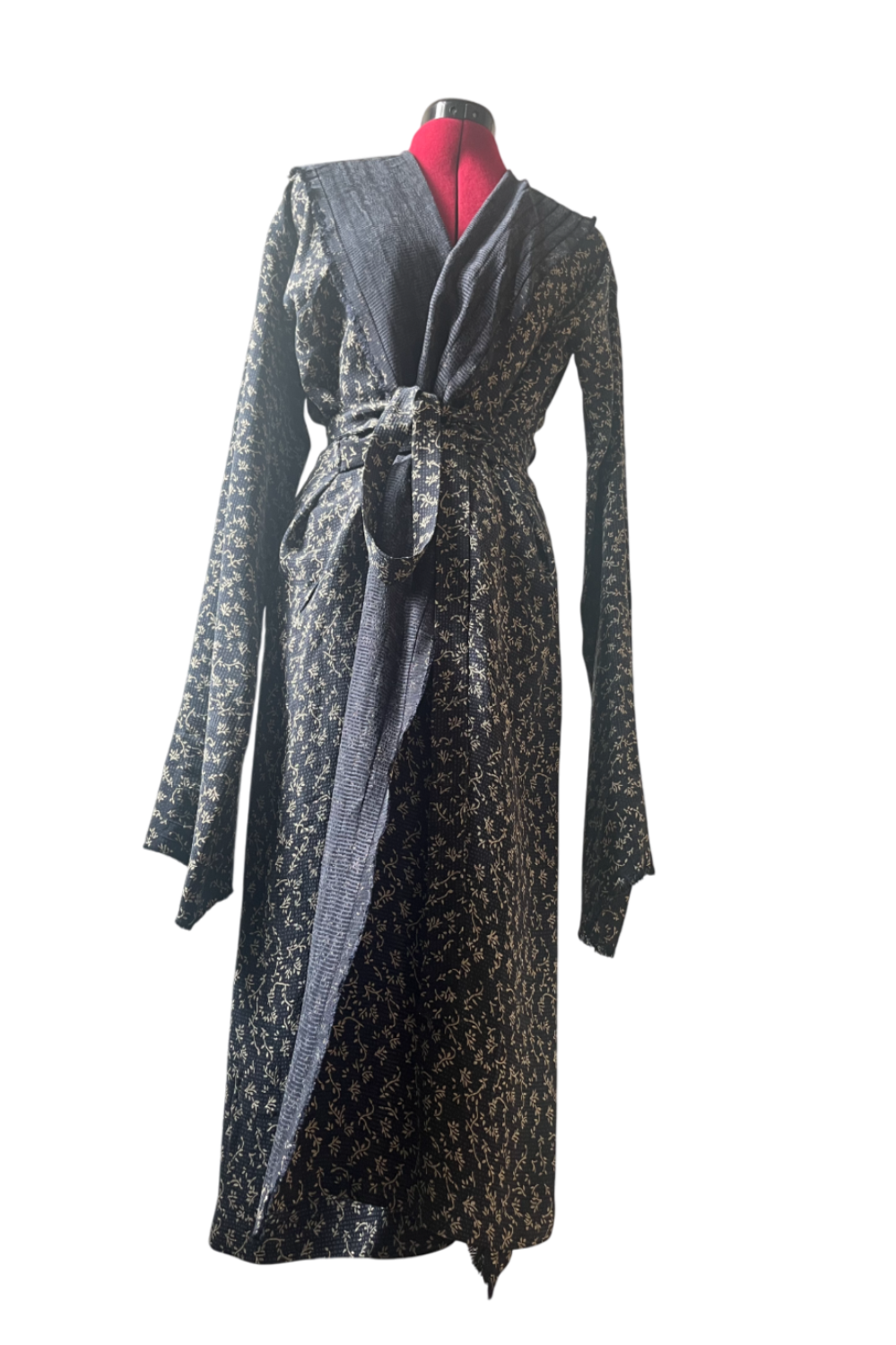 Spring texture JUBAN wrap dress/kimono