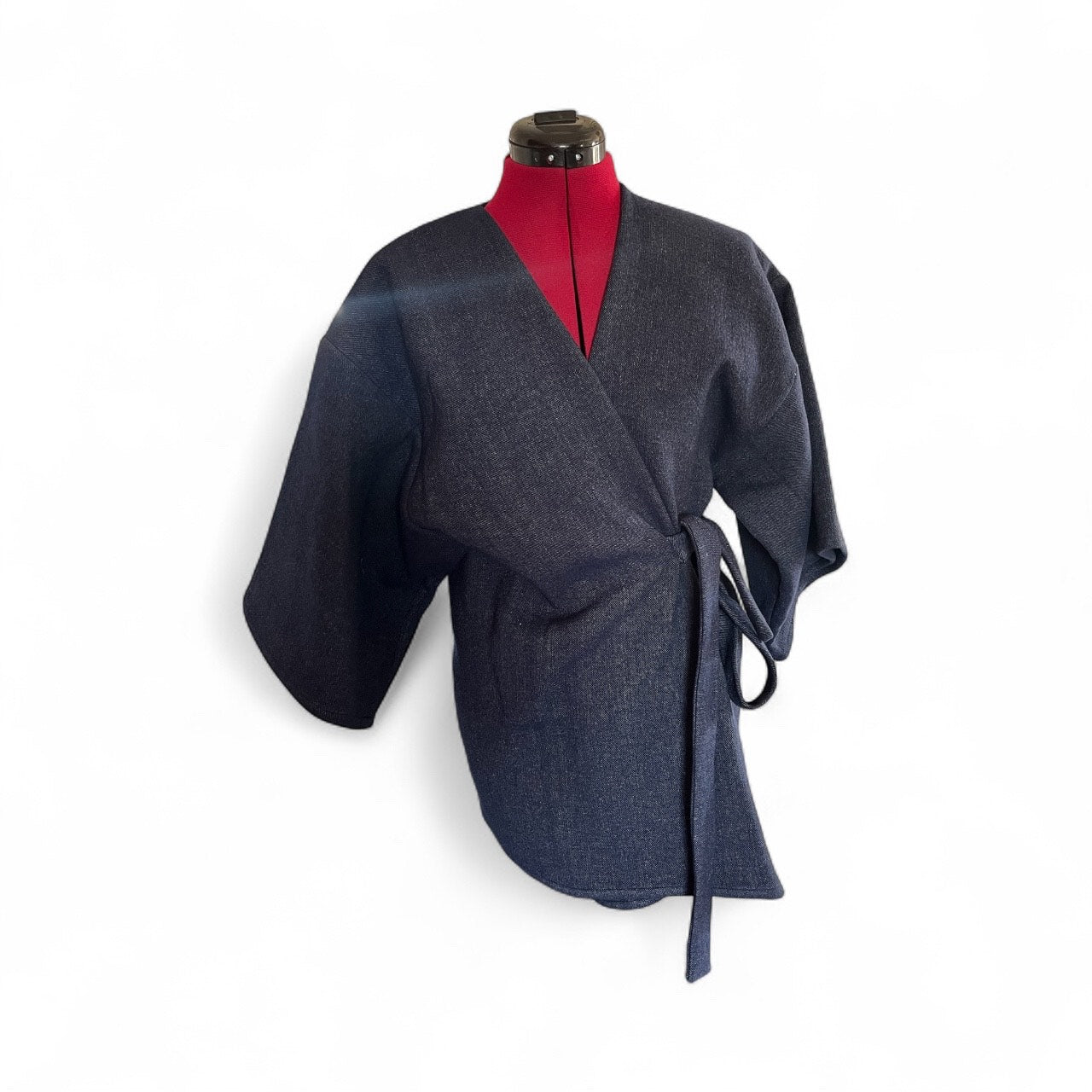 Kimono in Denim ZEROBARRACENTO – Soprabito Oversize Sostenibile con Cintura in Vita
