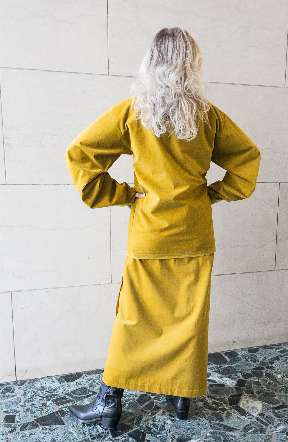 Extra long wrap skirt