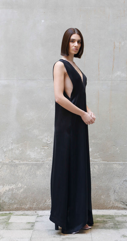 Sleeveless Bemberg Maxi Dress