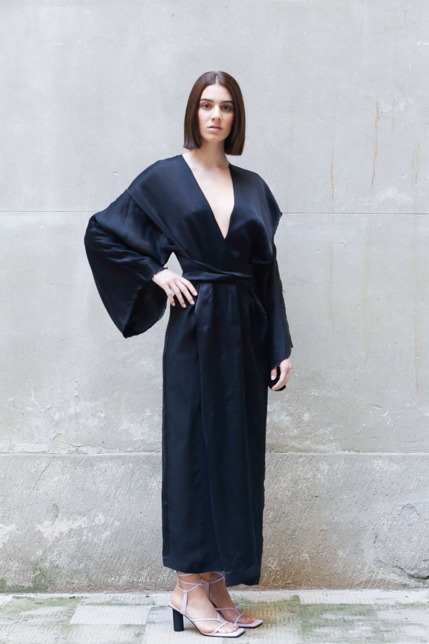 Bemberg Kimono Wrap Dress