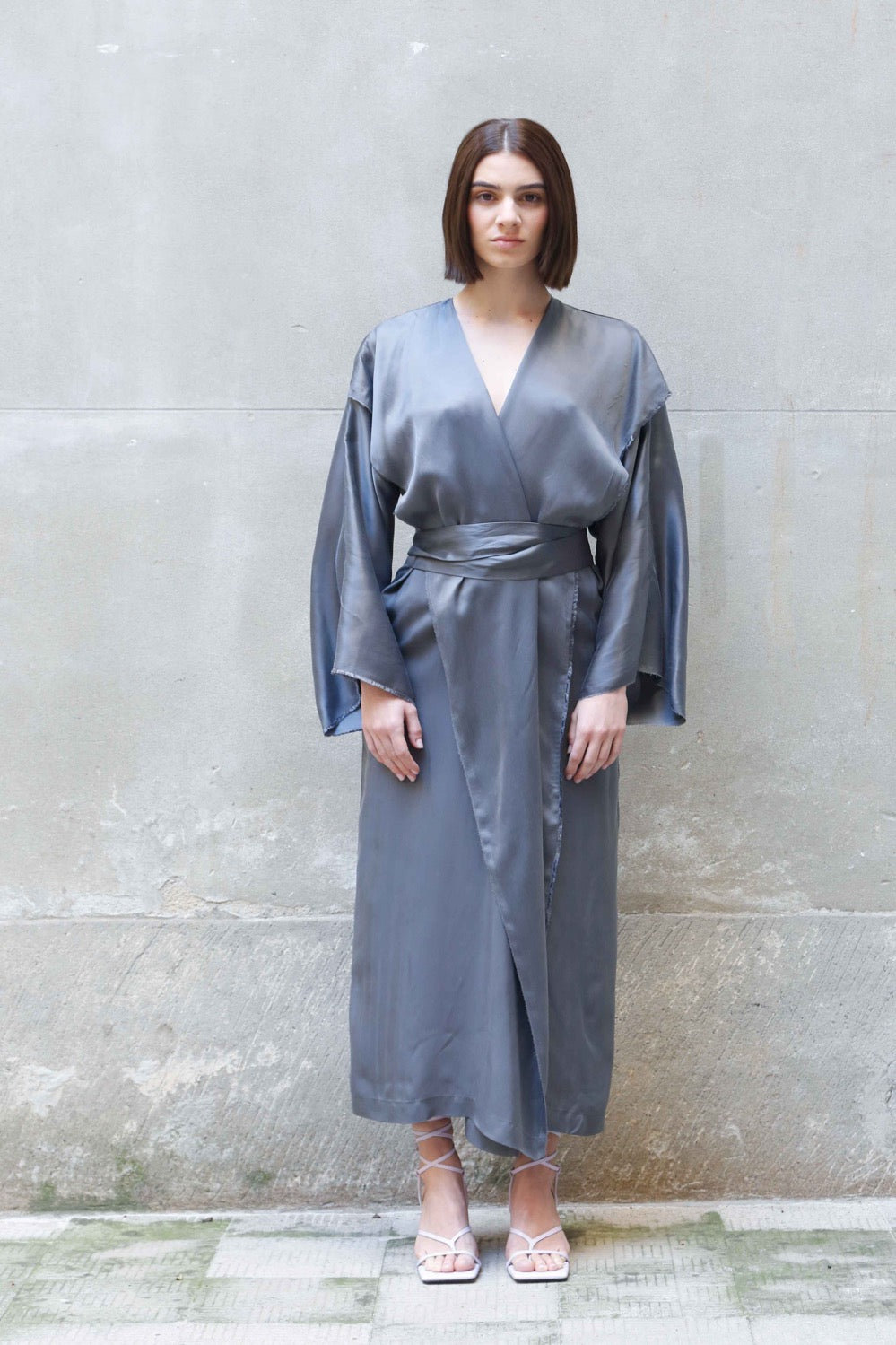 Bemberg Kimono Wrap Dress