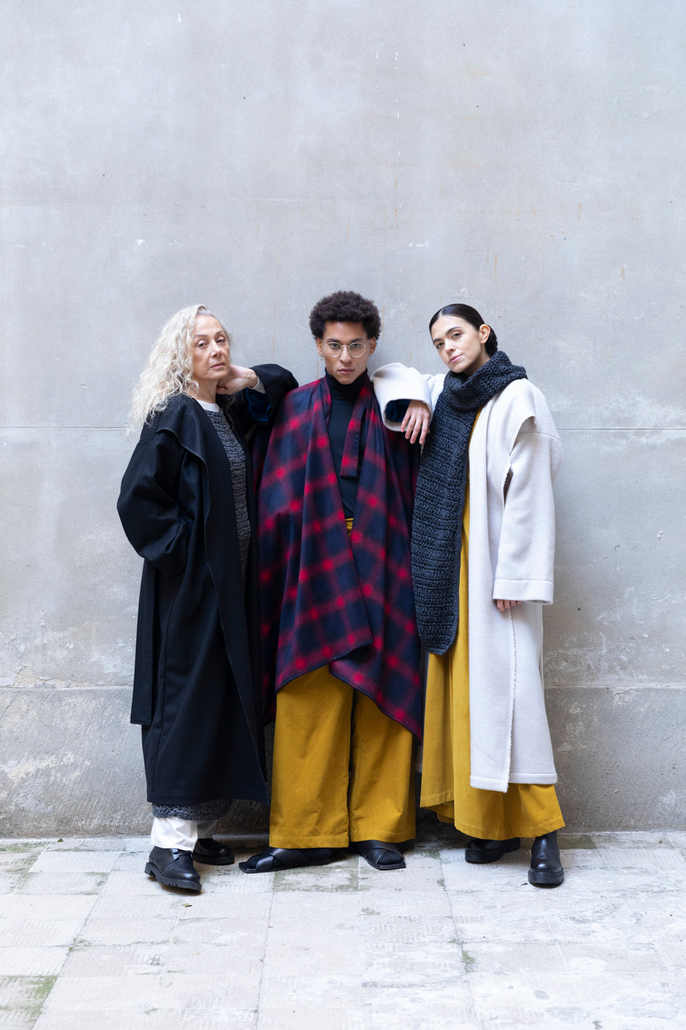 Recycled Wool Long Overcoat