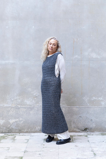 Hand-Knit Maxi Wool Dress