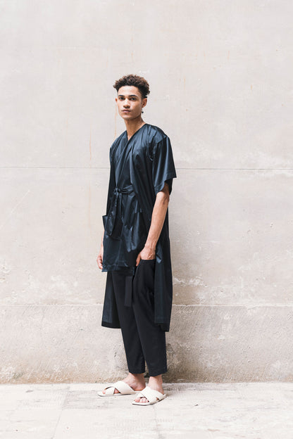 SAMUE TUNIC - Black/Olive/Ocra Newlife