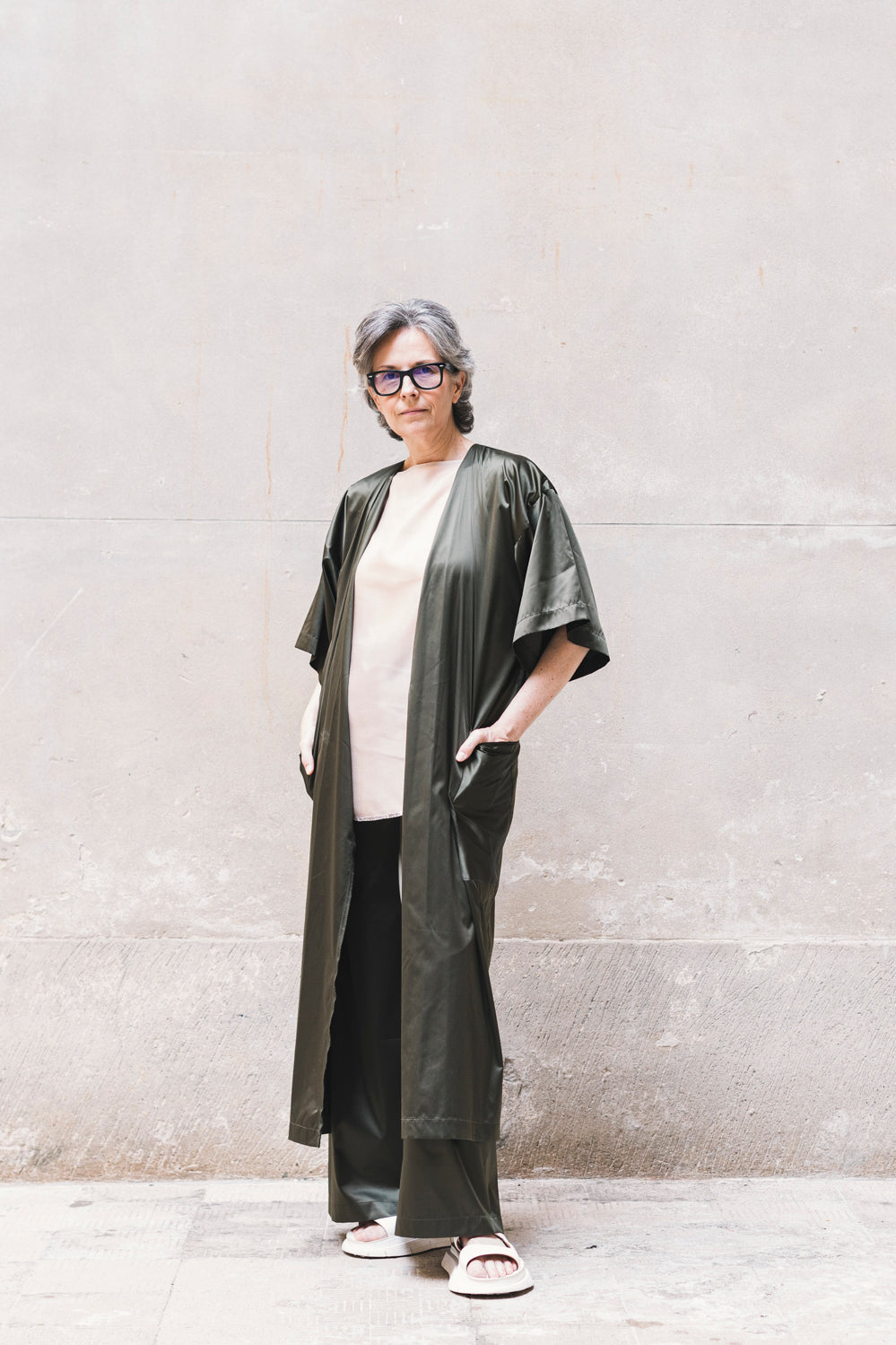 SAMUE TUNIC - Black/Olive/Ocra Newlife