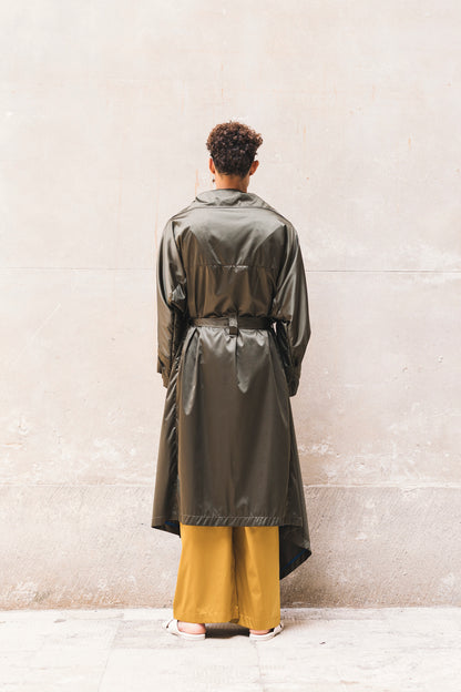 ANDREA Newlife Trench - Olive/Black