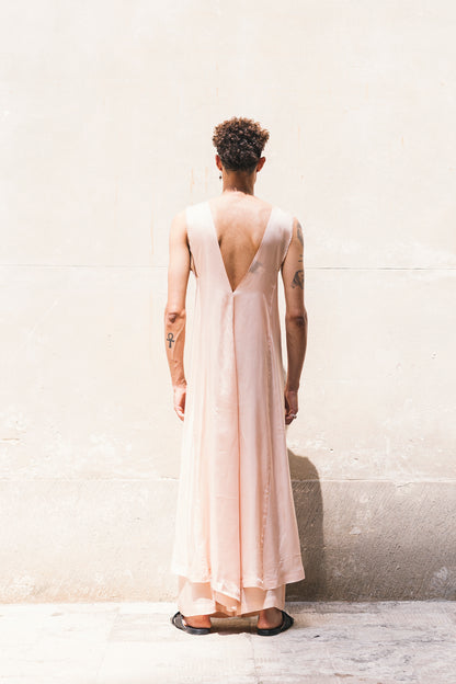 HOUMI DRESS 100% BEMBERG Cyclamen/Powder Pink