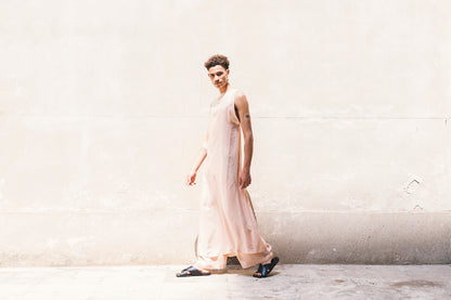 HOUMI DRESS 100% BEMBERG Cyclamen/Powder Pink