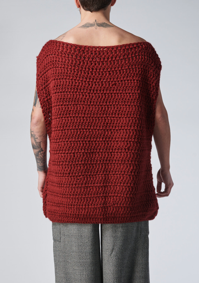 TIISHATSU hand knitted t-shirt